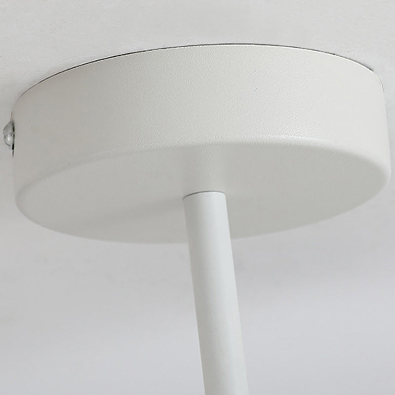 Moderne minimalistische Metall-PE-runde wellige LED-Deckenleuchte für das Schlafzimmer 