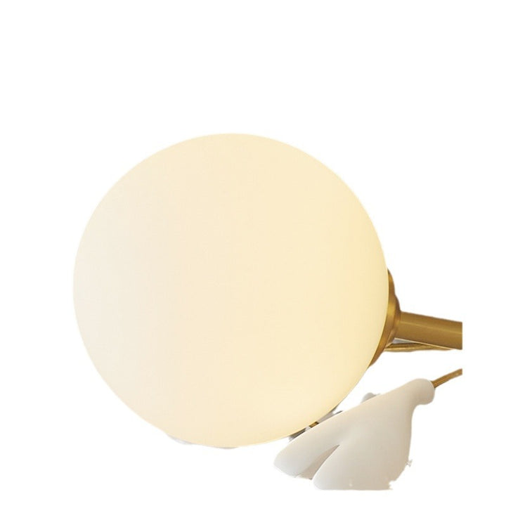 Feuille de vague en cuivre en verre créatif contemporain 4/5 lumières lustre lumière d&