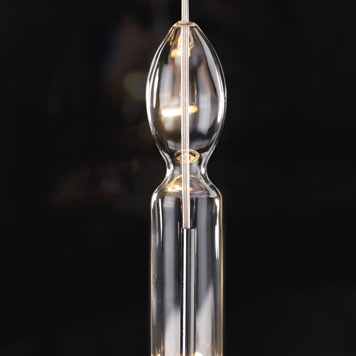 Traditionelle französische Kristallglas-Kerze Floral Tropfen LED Pendelleuchte für Schlafzimmer 