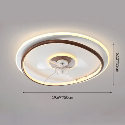 Contemporary Scandinavian Acrylic Iron Aluminum Cloud Floral LED Flush Mount Ceiling Fan Light For Bedroom
