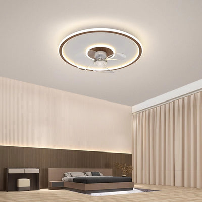 Contemporary Scandinavian Acrylic Iron Aluminum Cloud Floral LED Flush Mount Ceiling Fan Light For Bedroom