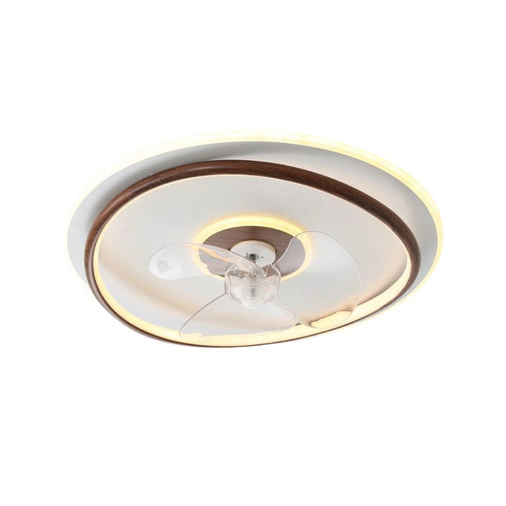 Zeitgenössischer skandinavischer Acryl-Eisen-Aluminium-Wolken-Blumen-LED-Deckenventilator mit Beleuchtung für das Schlafzimmer 