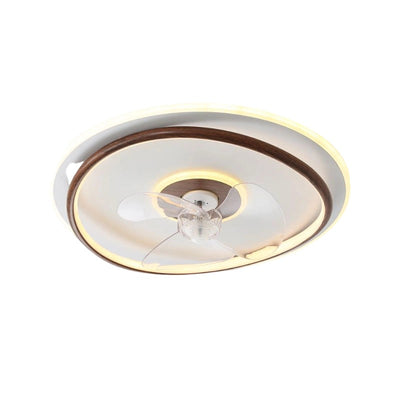 Contemporary Scandinavian Acrylic Iron Aluminum Cloud Floral LED Flush Mount Ceiling Fan Light For Bedroom