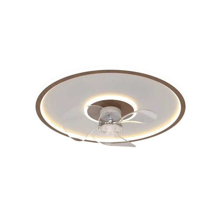 Zeitgenössischer skandinavischer Acryl-Eisen-Aluminium-Wolken-Blumen-LED-Deckenventilator mit Beleuchtung für das Schlafzimmer 