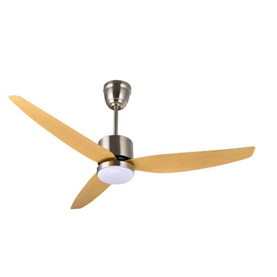 Zeitgenössische skandinavische Eisen-ABS-Acryl-Runde LED-Halbeinbau-Deckenventilatorleuchte für Schlafzimmer 