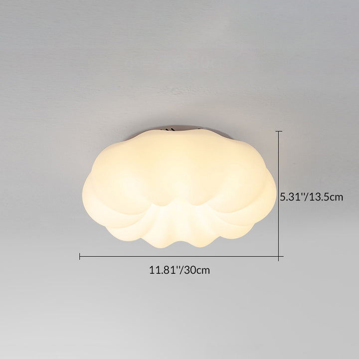 Moderne minimalistische PE-Eisen-Wolkenform runde LED-Deckenleuchte für das Schlafzimmer 