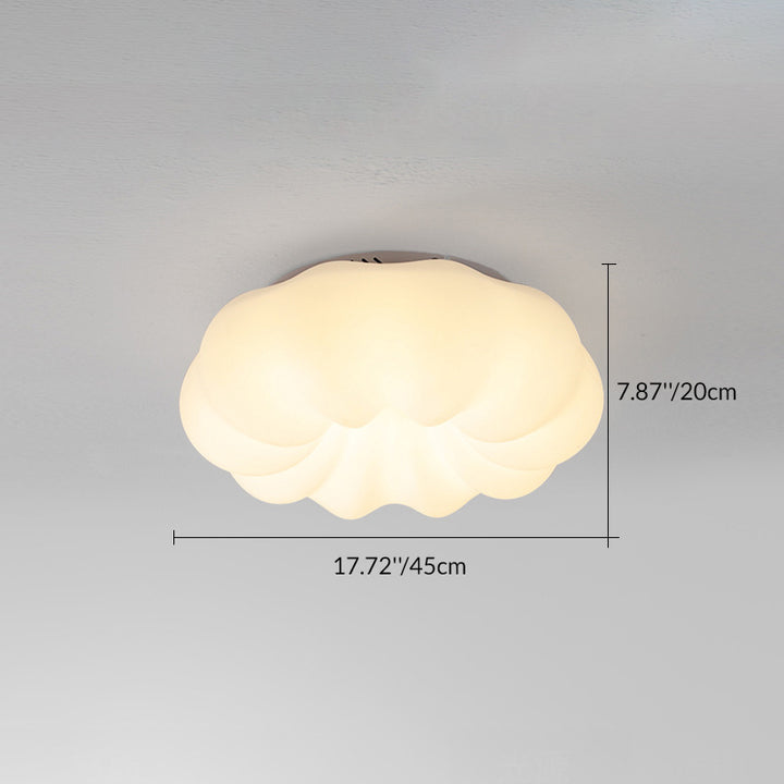 Moderne minimalistische PE-Eisen-Wolkenform runde LED-Deckenleuchte für das Schlafzimmer 