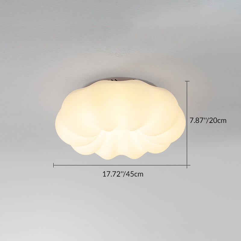 Moderne minimalistische PE-Eisen-Wolkenform runde LED-Deckenleuchte für das Schlafzimmer 