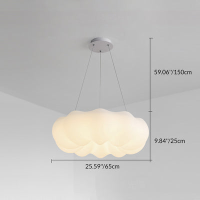 現代的なクリエイティブなPEアイロンクラウド型LEDシャンデリア、リビングルーム用 