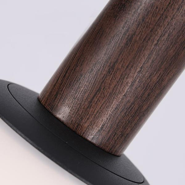 Moderne minimalistische Glas-Eisen-Zylinder-Globe 1-Licht-Pendelleuchte für das Wohnzimmer 