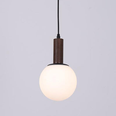 Moderne minimalistische Glas-Eisen-Zylinder-Globe 1-Licht-Pendelleuchte für das Wohnzimmer 