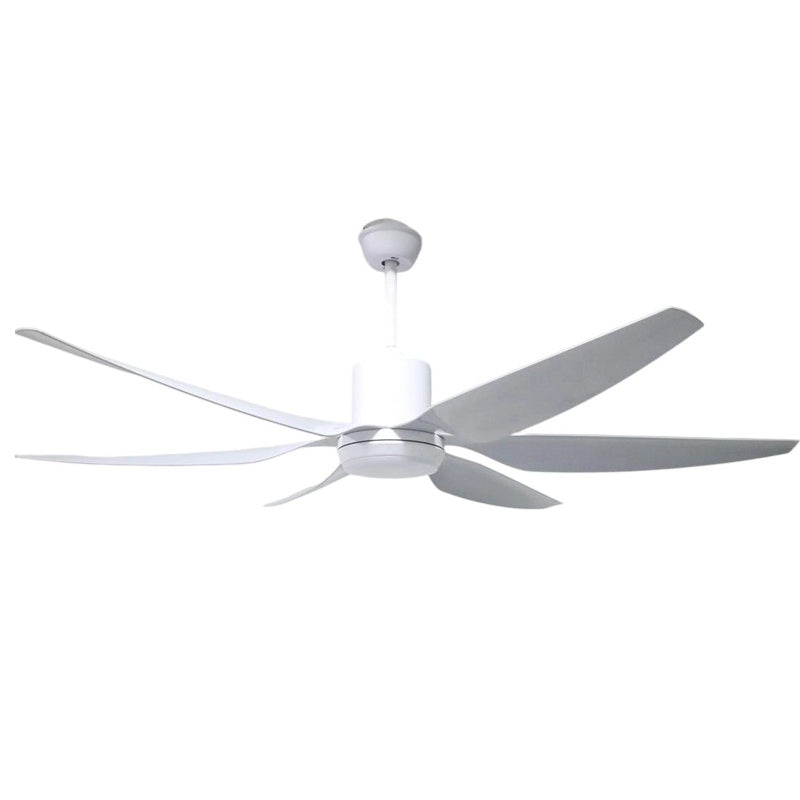 Contemporary Industrial ABS Acrylic Copper Cylindrical Round LED Semi-Flush Mount Ceiling Fan Light For Living Room