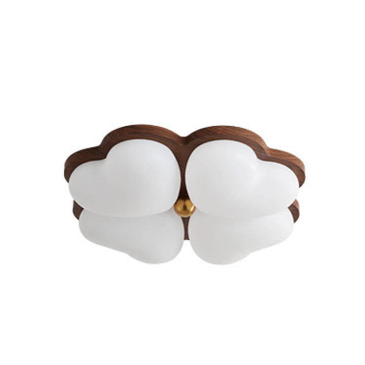 Plafonnier LED à montage encastré en fer floral chinois traditionnel pour chambre 