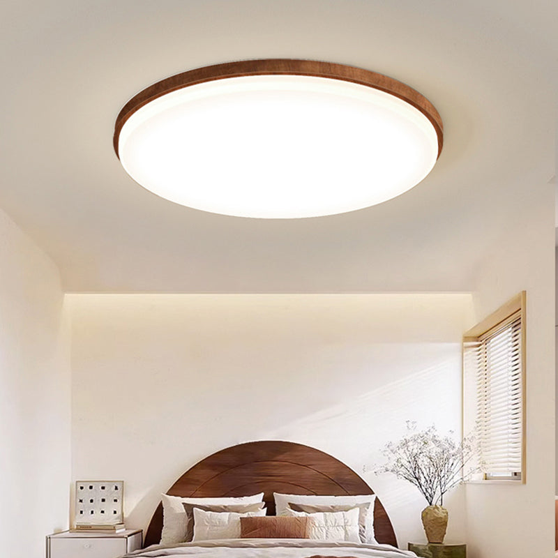 Traditional Chinese Acrylic Iron Cloud Round Square Triangle LED Flush Mount Ceiling Light For Bedroom