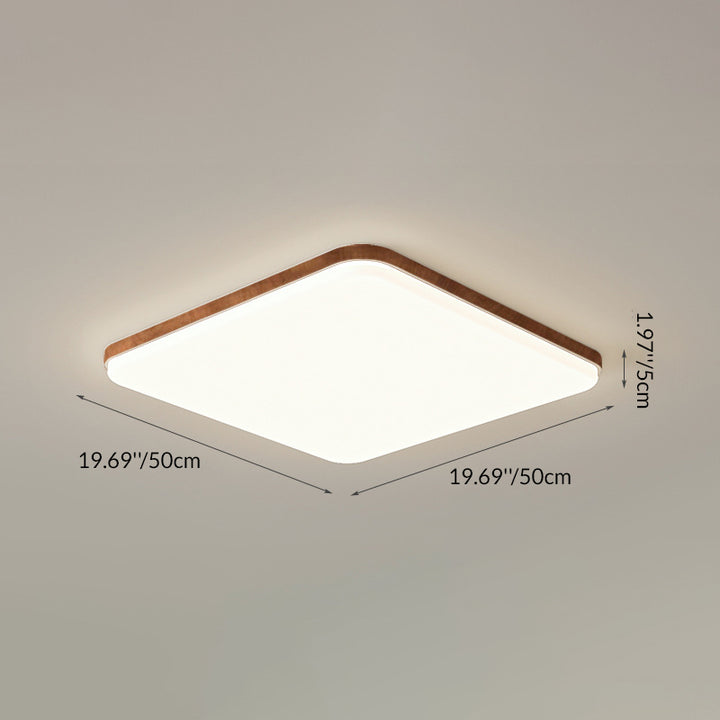 Traditional Chinese Acrylic Iron Cloud Round Square Triangle LED Flush Mount Ceiling Light For Bedroom