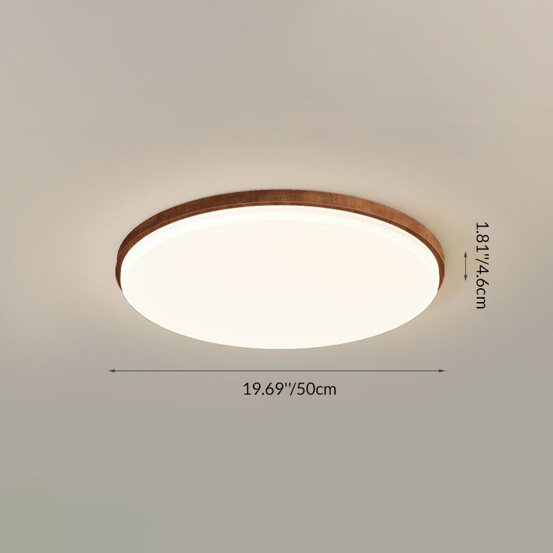 Traditional Chinese Acrylic Iron Cloud Round Square Triangle LED Flush Mount Ceiling Light For Bedroom