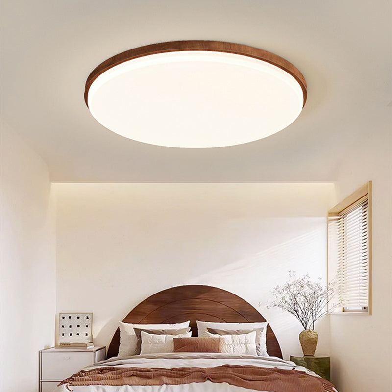 Traditional Chinese Acrylic Iron Cloud Round Square Triangle LED Flush Mount Ceiling Light For Bedroom