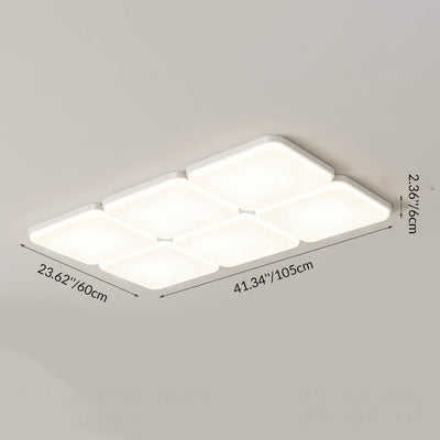 Lustre de plafond LED géométrique floral semi-rond en acrylique et fer minimaliste moderne pour chambre et salon 