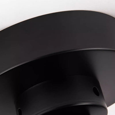 Modern Minimalist ABS Iron Fan-Shaped Round LED Downrods Ceiling Fan Light For Bedroom
