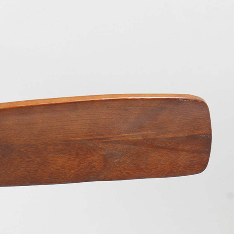 Traditional Vintage Solid Wood Metal Fabric Pleated Round LED Semi-Flush Mount Ceiling Fan Light For Living Room