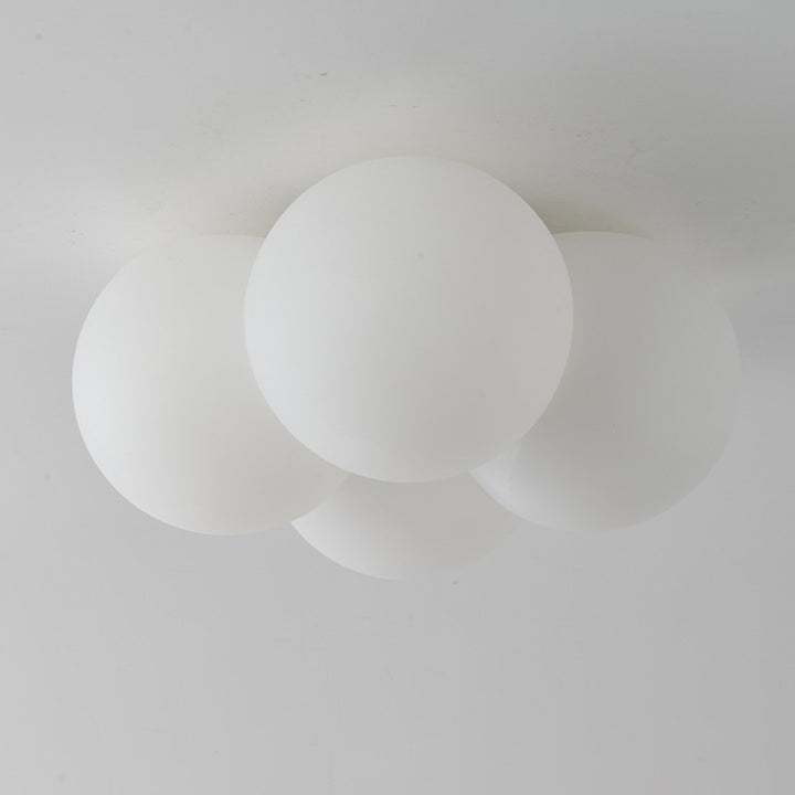 Plafonnier LED en forme de nuage en métal PVC minimaliste moderne pour chambre 