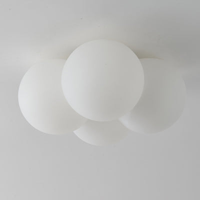 ضوء سقف مثبت بمصباح LED على شكل سحابة معدنية PVC حديثة وبسيطة لغرفة النوم 