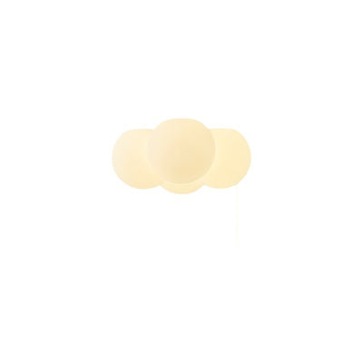 ضوء سقف مثبت بمصباح LED على شكل سحابة معدنية PVC حديثة وبسيطة لغرفة النوم 