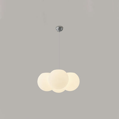 Modern Minimalist PVC & Metal Balloon-Shaped Bubble LED Chandelier For Living Room