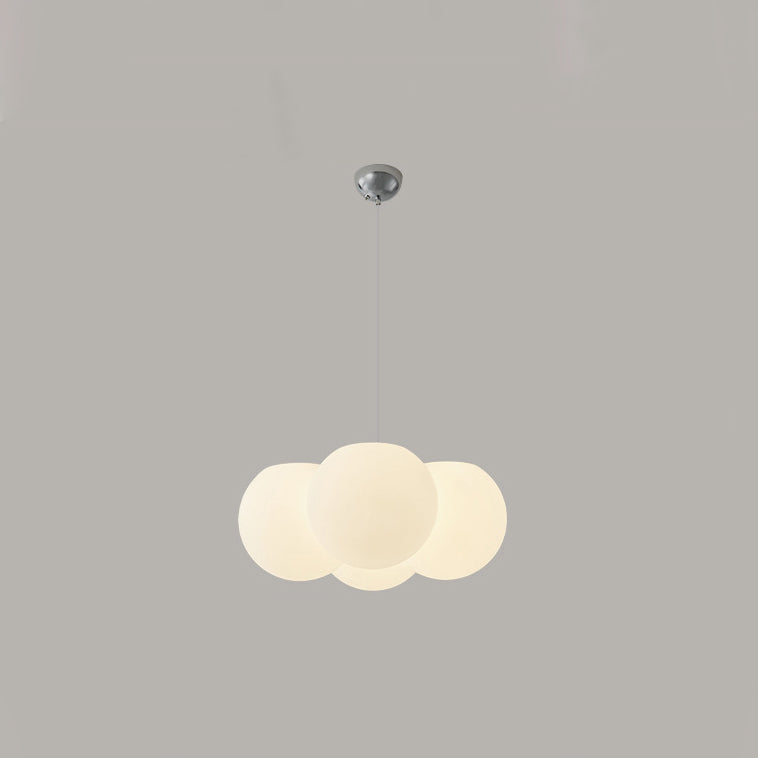 Modern Minimalist PVC & Metal Balloon-Shaped Bubble LED Chandelier For Living Room