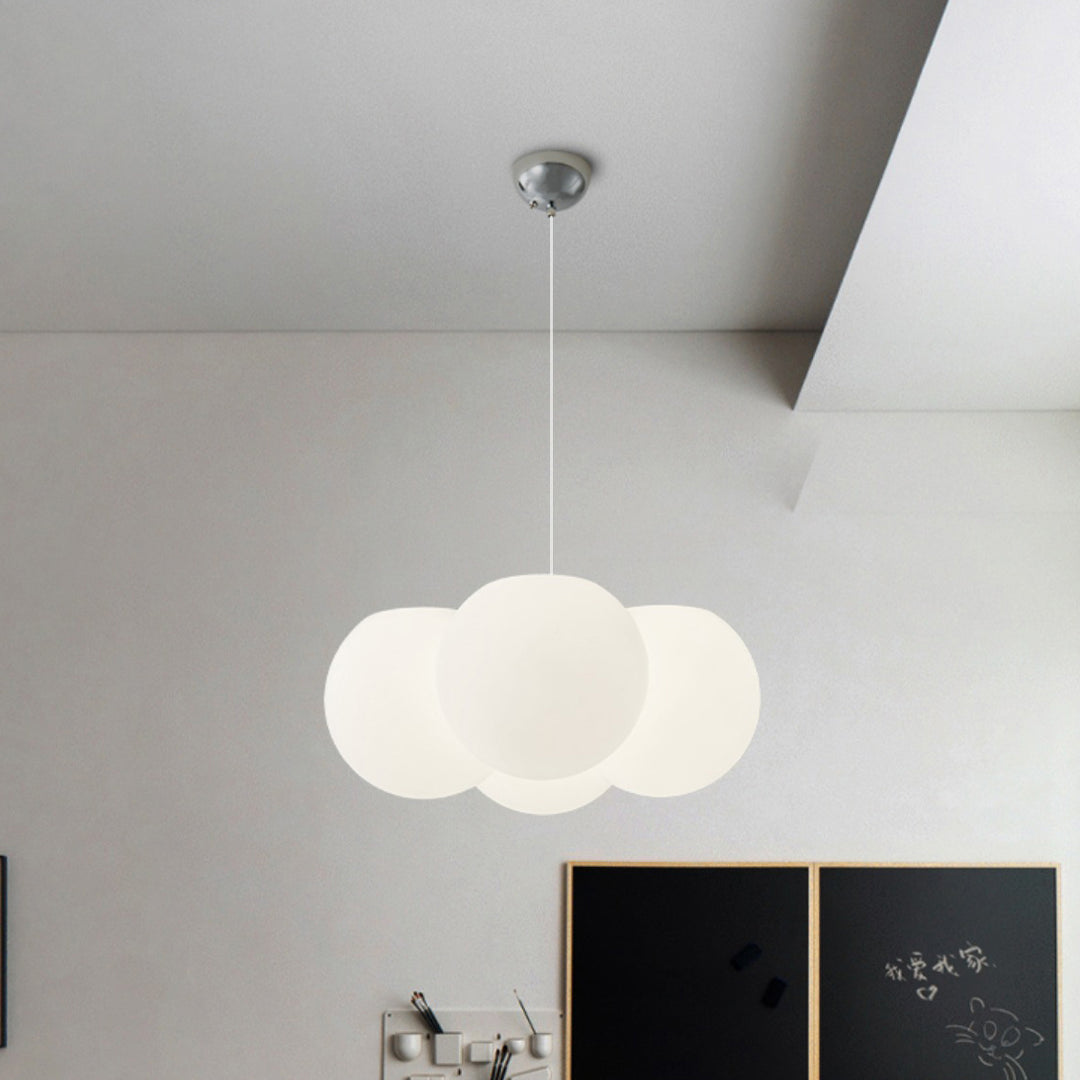 Modern Minimalist PVC &amp; Metal Balloon-Shaped Bubble LED Chandelier For Living Room