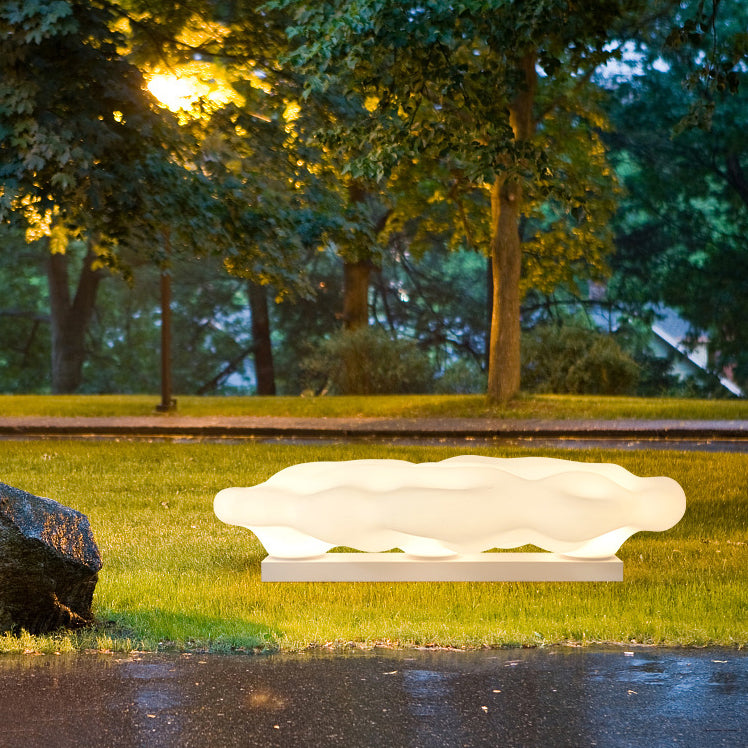 Lumière extérieure contemporaine en acier au carbone créatif en forme de nuage PE 2/3 lumières pour jardin 