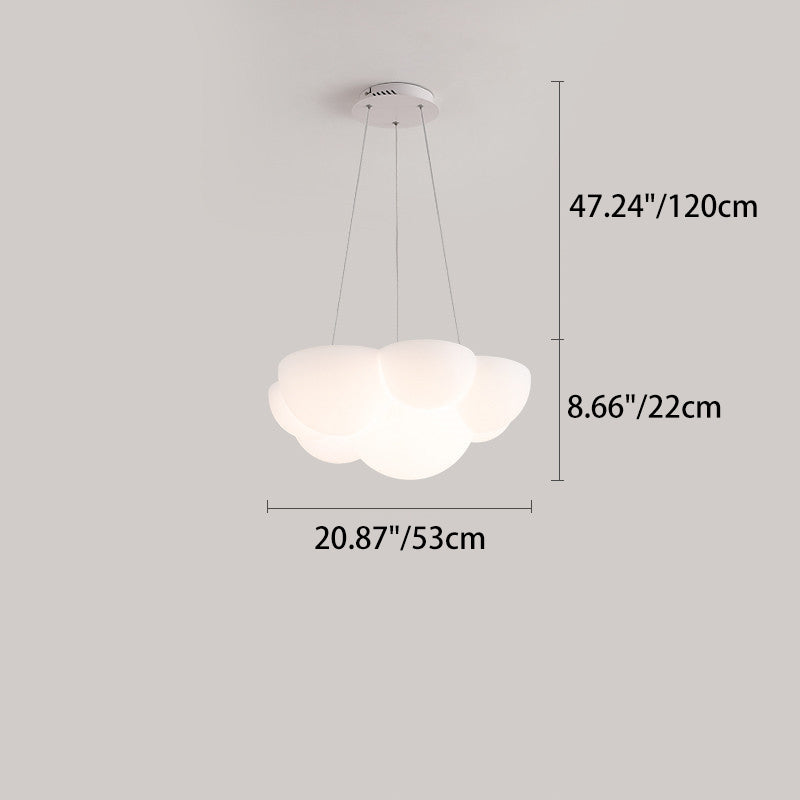 Moderno Minimalista PE Hierro Huella de Gato Ola LED Candelabro Para Dormitorio 