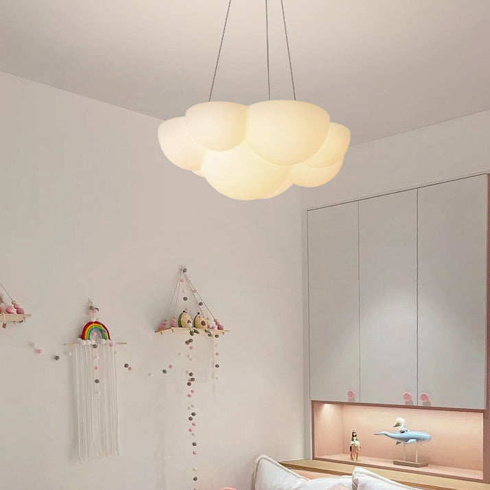 Moderno Minimalista PE Hierro Huella de Gato Ola LED Candelabro Para Dormitorio 