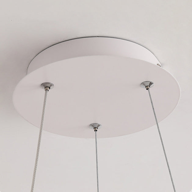 Moderno Minimalista PE Hierro Huella de Gato Ola LED Candelabro Para Dormitorio 