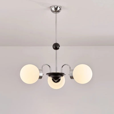 伝統的な中国のガラス鉄分岐曲線ラウンド3/4/5/6/8灯シャンデリアリビングルーム用 