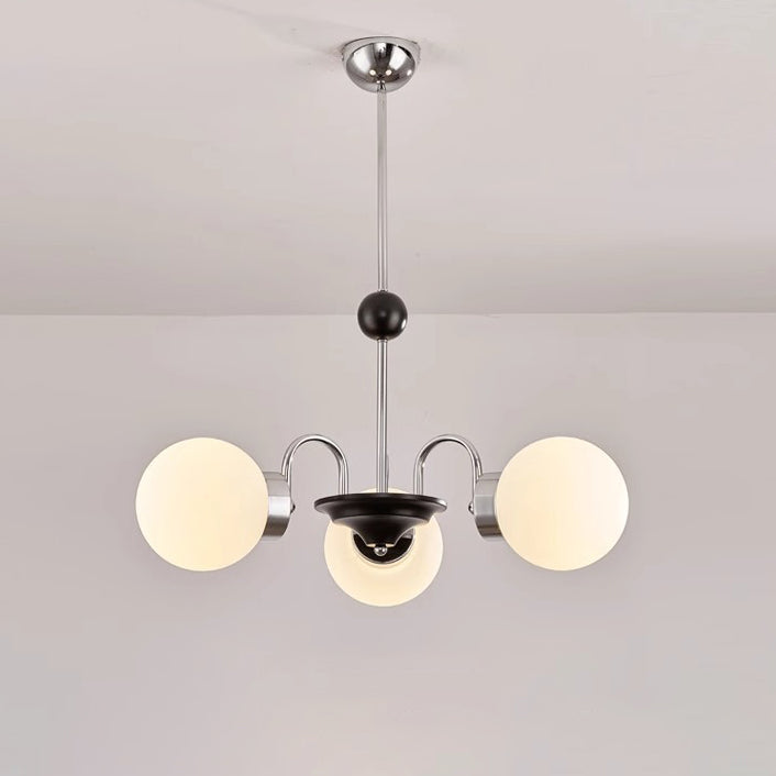 伝統的な中国のガラス鉄分岐曲線ラウンド3/4/5/6/8灯シャンデリアリビングルーム用 