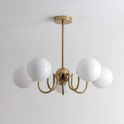 リビングルーム用の伝統的なフレンチガラスアイアンカーブブランチ3/5/8ライトシャンデリア 