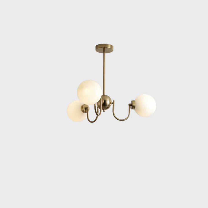 Lustre à branches courbées en verre et fer traditionnel français à 3/5/8 lumières pour salon 