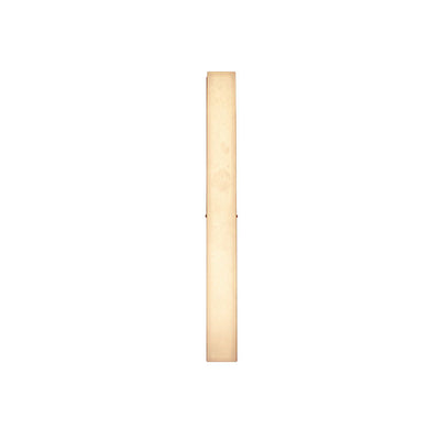 Traditional Vintage Brass Alabaster Rectangular LED Wall Sconce Lamp For Living Room