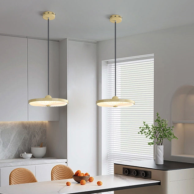 Lustre LED rond en forme d&