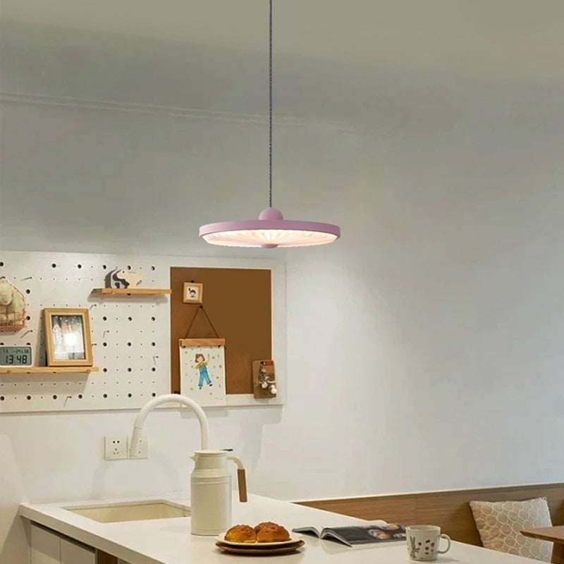 Lustre LED rond en forme d&
