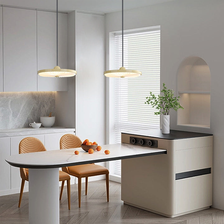 Lustre LED rond en forme d&