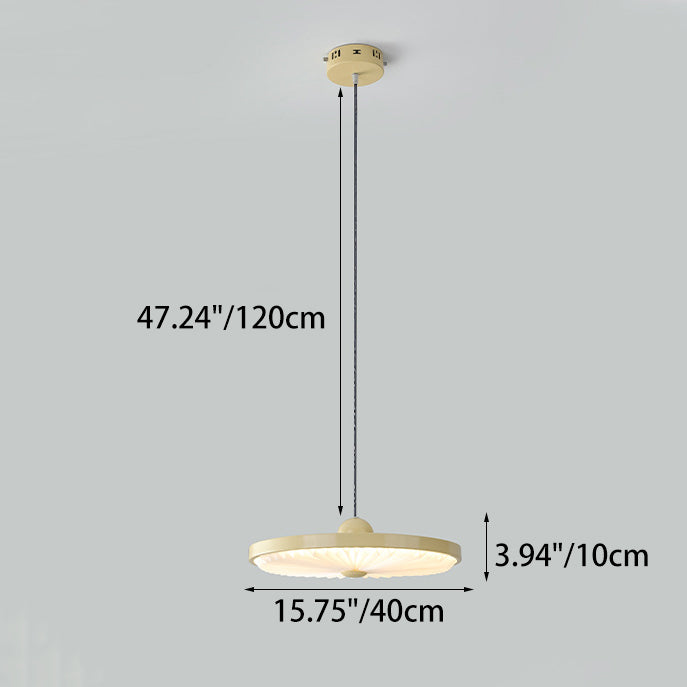 Lustre LED rond en forme d&