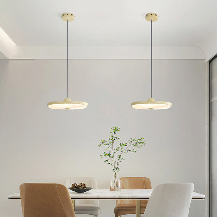 Lustre LED rond en forme d&