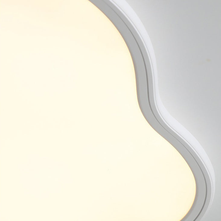 Plafonnier LED en forme de nuage en fer ABS minimaliste moderne pour chambre 