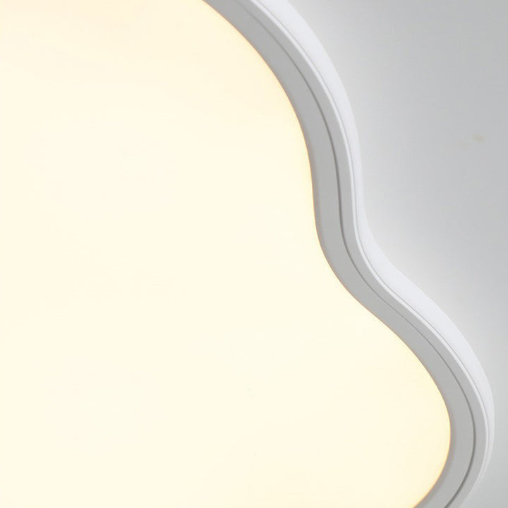 Plafonnier LED en forme de nuage en fer ABS minimaliste moderne pour chambre 