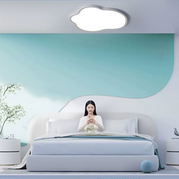 Plafonnier LED en forme de nuage en fer ABS minimaliste moderne pour chambre 
