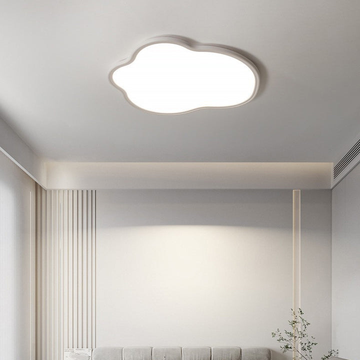 Plafonnier LED en forme de nuage en fer ABS minimaliste moderne pour chambre 