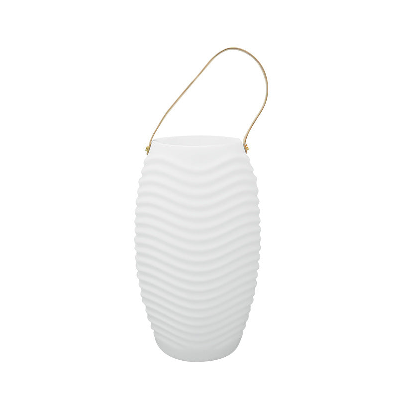 Contemporary Creative PE Barrel-Shaped LED Outdoor Light With Speaker For Outdoor