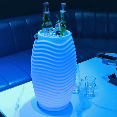 Contemporary Creative PE Barrel-Shaped LED Outdoor Light With Speaker For Outdoor